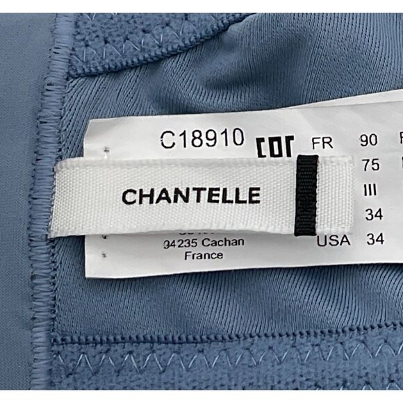 Chantelle Magnifique Seamless Unlined Minimizer Underwire Bra Slate Blue 34DDD - Picture 4 of 9